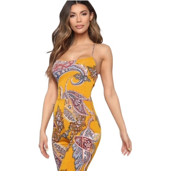 Fashion Nova Paisley Jumpsuit - Picture 11 of 12